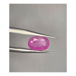Saphir rose naturel de qualité exceptionnelle, taille ovale facetté, 2,0 carats, provenant d'Afghanistan, pour la fabrication de bijoux - Product Image 1