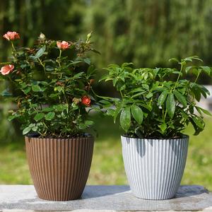 Colorido de flores de plástico olla planta maceta casa Oficina <span class=keywords><strong>Macetas</strong></span> Para Plantas de jardín Bonsai Bloempot - Product Image 3