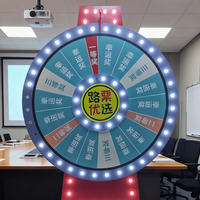 Roue de la fortune LED intelligente rotative automatique pour loterie, équipement avec fonction de support de distribution mondiale et personnalisation de l'apparence