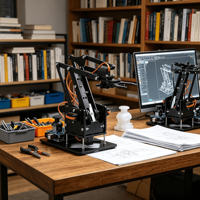 Kit de Brazo Robótico Zetok Mini 4DOF Fácil de Usar, Educativo y Programable con Tutorial, para Principiantes de 8 Años en Adelante