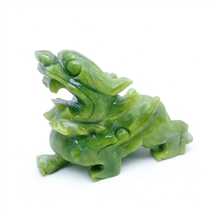 Sculpture de dragon en jade : un symbole de transformation, de protection et d'harmonie - Product Image 2