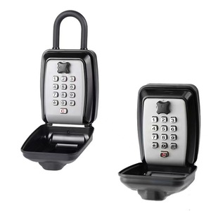 Wall Mounted Outdoor Large Weatherproof Cover Car Dealer Push Button Combination Key Safe Car Window <b>Lock</b> <b>Box</b> - Product Image 4