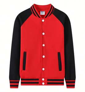 Vestes de baseball en spandex à col en V pour hommes, vente chaude, logo brodé personnalisé, respirantes, style folklorique, usage promotionnel, couleur personnalisée - Product Image 1