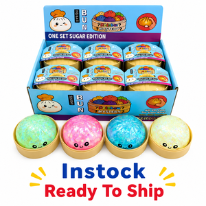 Jouets en PU souple en forme <span class=keywords><strong>de</strong></span> dumpling en gros avec présentoir <span class=keywords><strong>de</strong></span> comptoir pour magasins <span class=keywords><strong>de</strong></span> jouets et supérettes - Product Image 1