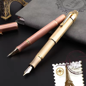 Penne <span class=keywords><strong>a</strong></span> <span class=keywords><strong>sfera</strong></span> con Logo Vintage in metallo personalizzato di lusso penne stilografiche in ottone penne regalo in metallo con marchio personalizzato - Product Image 6