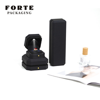 Boîte de présentation de bijoux LED noire de qualité supérieure, artisanat exquis, logo personnalisé pour un cadeau de mariage, d'anniversaire ou d'occasion spéciale