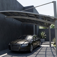Abri de voiture extérieur moderne de luxe en aluminium traité thermiquement