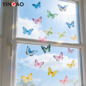 Pegatinas de Mariposas Personalizadas, Resistentes al Agua, Removibles, Transparentes, Resistentes a los Rayos UV, <span class=keywords><strong>para</strong></span> Decoración de Ventanas, Pegatinas de PVC Troqueladas - Product Image 5