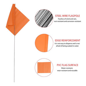 Staf halaman baja dapat digunakan kembali tahan air tahan pudar Ideal untuk latihan anjing/bidang olahraga/rute penggalian bendera penanda - Product Image 2
