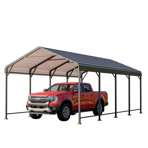Abri de voiture <span class=keywords><strong>en</strong></span> métal ZJH, auvent robuste, toit ondulé, base renforcée, <span class=keywords><strong>garage</strong></span>/abri de voiture multi-usages pour camions, tracteurs - Product Image 1