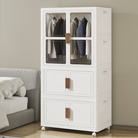 Caja Plegable Organizacion Vêtements Pliable En Plastique Armoire Organisateur Boîte De Rangement Bacs Pour Feuille
