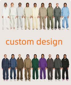 Pantalones de chándal de algodón de rizo de alta calidad, personalizados, extragrandes, de corte recto y pierna ancha, holgados, con efecto apilado, para gimnasio - Product Image 6