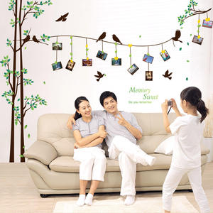 2024 <span class=keywords><strong>grand</strong></span> arbre généalogique sticker mural décor amovible cadre Photo arbre photo <span class=keywords><strong>Stickers</strong></span> muraux pour salon mur vinyle décalcomanie - Product Image 4