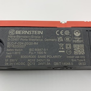 Interrupteur de sécurité pour porte Bernstein SLC-F-024-20/20-R4 24V IP67 Utilisation industrielle - Product Image 4