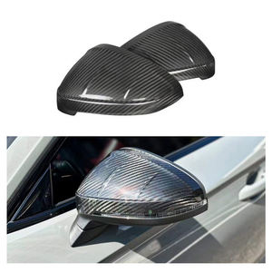 Pour AUDI A5 S5 B9  Coques de rétroviseurs en fibre de carbone sèche, boîtier de rétroviseur latéral, kit carrosserie - Product Image 1
