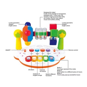 Jouets de clavier musical intelligent pour l'éducation précoce Samtoy, instruments pour bébés, orgue électronique <span class=keywords><strong>anglais</strong></span> avec <span class=keywords><strong>musique</strong></span> - Product Image 3