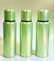 Pigment en paillettes d'aluminium métallique vert herbe holographique prismatique pour revêtement par pulvérisation de gobelets isothermes en acier inoxydable