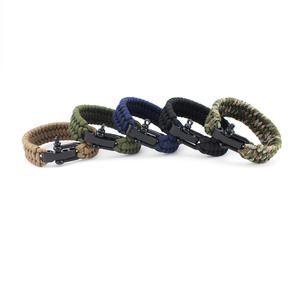 <span class=keywords><strong>Bracelet</strong></span> Paracord pour homme avec manille en D en acier inoxydable pour l'escalade et la <span class=keywords><strong>survie</strong></span> Accessoire pour activités <span class=keywords><strong>de</strong></span> plein air - Product Image 6