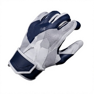 Customized Color Breathable Professional Football Receiver Gloves Anti Slip Sticky Silicon Grip American Football Gloves - Product Image 2