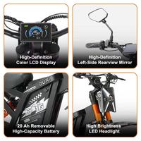 Vélo électrique tout-terrain EU Warehouse FM GT16 16 pouces 48V 250W/750W en alliage d'aluminium pour adultes