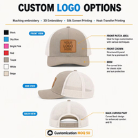 Topi Trucker Jaring Model 112 Bordir 3D Abu-abu Heather 6 Panel Gaya Fashion Berkualitas Tinggi Custom Grosir