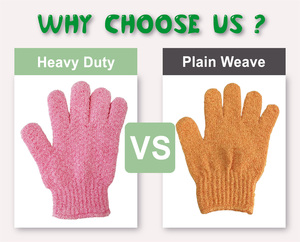 High Quality Exfoliating <strong>Bath</strong> Glove Deep Cleaning for Spa Massage Shower <strong>Scrubber</strong> Remove Dead Skin Exfoliating Five Finger Glove - Product Image 4
