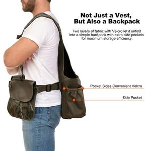 Chaleco ligero para caza de aves pequeñas, bolsa impermeable y duradera con sistema MOLLE para almacenamiento de accesorios de caza al aire libre. - Product Image 4