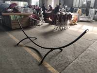 Support métallique pour hamac Arc Moon, production d'usine, vente chaude en Europe, capacité de charge 150 kg, pour jardin extérieur