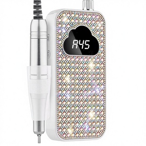 Taladro Eléctrico Profesional para Uñas, 45000 RPM, Inalámbrico, Batería de Litio-Ion, 6 Brocas, Pantalla <span class=keywords><strong>Digital</strong></span>, para Uñas Acrílicas - Product Image 1