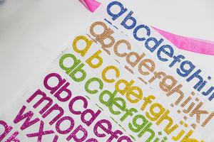 3cm colorido Rhinestone calcomanía <span class=keywords><strong>letra</strong></span> hierro parche Rhinestone patrón ropa carta - Product Image 4