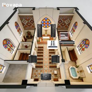 Solución de Altavoces Subwoofer para Iglesia, Catedral, Capilla, con Micrófono Inalámbrico, Barra de Sonido, Mezclador de Audio y Amplificador, OEM ODM - Product Image 1