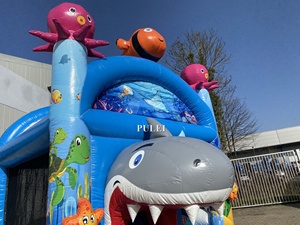 Thế giới dưới nước thương mại lâu đài bouncy nảy trượt trẻ em kết hợp hồ bơi bóng playzone có nhiều phong cách - Product Image 6