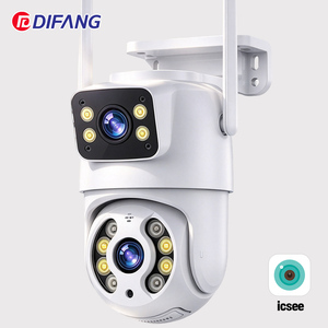 Cámara de Red PTZ de Doble Lente ICsee 4K, Cámara de Seguridad Exterior con Wi-Fi, Sensor CMOS, Almacenamiento en la Nube, Doble Pantalla, Detección de Movimiento, Visión Nocturna - Product Image 1