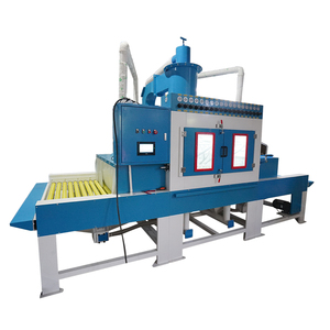 Professional Automatic Sand Blasting Machine Roller Conveyor <b>Sandblaster</b> for Heavy Workparts - Product Image 5