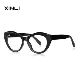 XINLI2168 Women's Irisated TR90 Optical Frame Cat Eye Blocking <b>Glasses</b> Clear for <b>Reading</b> Wholesale - Product Image 3
