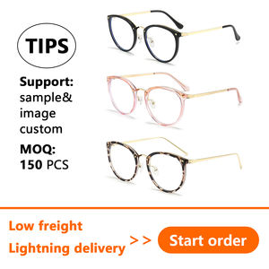 Nouvelles montures rétro transparentes disponibles, lunettes unisexes, monture optique, lunettes <span class=keywords><strong>pour</strong></span> femmes, lunettes <span class=keywords><strong>anti</strong></span>-lumière bleue - Product Image 2