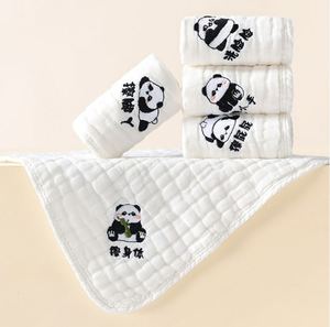 30x30cm Baby Towel 6 Layers <b>Muslin</b> Newborn Baby Soft Handkerchief Children Cotton Saliva Bibs <b>Square</b> Face Towel - Product Image 3