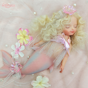 Poupée sirène reborn réaliste miniature de 25 cm, 10 pouces, en silicone, faite à la main, pour enfants et collectionneurs - Product Image 1