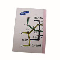 Umweltfreundliches Recycling-Papier Notizbuch A5 24 Seiten Flachliegendes Design für Nachhaltige Bürobedarf