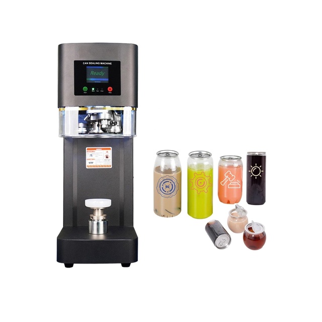KOIDA Hot Sell Automatic Beverage Coffee Soda Cans Tin Cup Bottle Sealer Canning Aluminum Can Sealing Machine