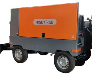 525 cfm 142 kw diesel engine driven portable screw air compressor