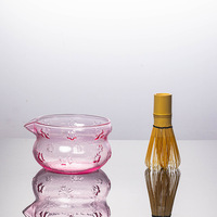 Bol à thé en verre pour matcha de style japonais minimaliste, texture martelée, écologique, qualité alimentaire, résistant à la chaleur, ensemble de thé