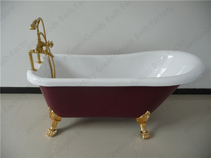 <span class=keywords><strong>Bañera</strong></span> de pie con patas de diseño de lujo CE, Color rojo, independiente, para Hotel, baño, <span class=keywords><strong>segunda</strong></span> <span class=keywords><strong>mano</strong></span>, clásica - Product Image 6