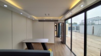 Maison Modulaire Conteneurisée Extensible et Résistante aux Intempéries, Aérée, avec Mobilier Préinstallé, Unité Préfabriquée pour Zones Scéniques