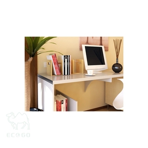 Bamboo Office Desk Organizer Tabletop File Holder Organizer <b>Expandable</b> Book Storage <b>Shelf</b> - Product Image 3