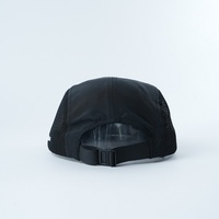 Casquettes de camping non structurées à 5 panneaux, couleur personnalisée et logo brodé, visière plate en nylon, casquettes de sport unisexes