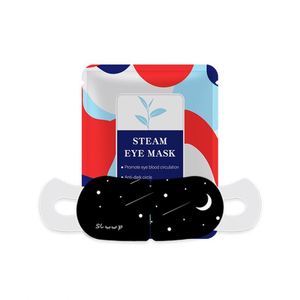 Masque oculaire jetable personnalisé auto-chauffant avec sangle élastique en coton tricoté, compresse chaude instantanée pour le sommeil nocturne, fourniture OEM - Product Image 4