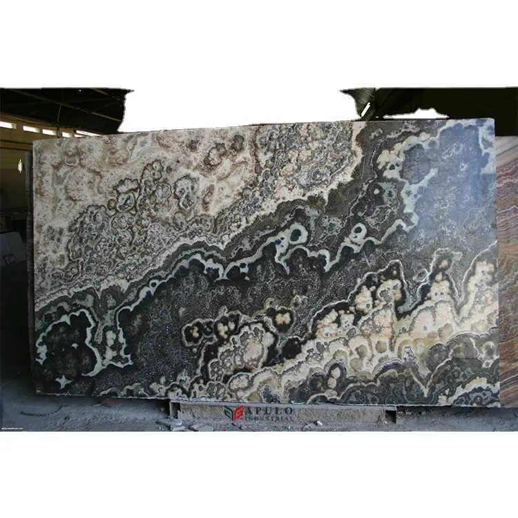 Atacado preto onyx slab natural corte oníx para tamanho preto polido fatias agate para decoração da parede