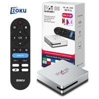 Boîtier TV intelligent HCS96 Silver OEM Android 16 4K, lecteur multimédia Allwinner H313 Quad Core, 4 Go de RAM, 64 Go de ROM, vente en gros d'usine