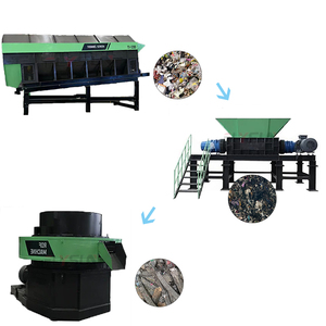 Ligne de tri, de broyage et de granulation de déchets solides municipaux, machine automatique de formage de granulés de combustible RDF, 100-500 tonnes/jour - Product Image 1